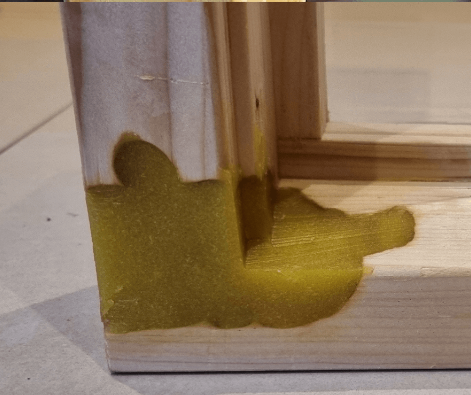 Window frame repaired with Repair Care